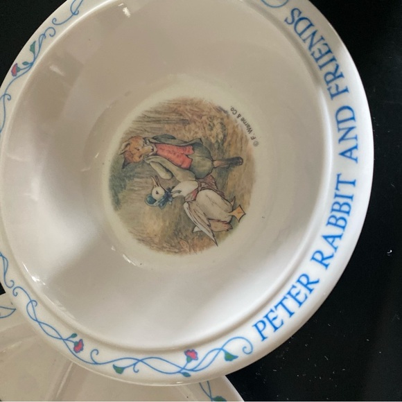 Vintage Peter Rabbit and Friends by Eden, Melamine Child's Cup Bowl & Plate Set - Picture 12 of 15